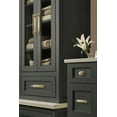 thumbnail image 3 of Amerock Maymont 7-9/16 inch (192mm) Center-to-Center Rectangle Golden Champagne Cabinet Pull Backplate, 3 of 7