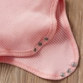 thumbnail image 6 of Scyoekwg Baby Clothes Infant Newborn Baby Boys Girls Set Outfits Solid Color Button Round Neck Ribbed Bodysuits and Elastic Pants 2pcs Sets Pink0-3 Months, 6 of 8