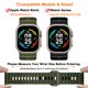 thumbnail image 3 of Correa deportiva AYYPYDD compatible con Apple Watch Ultra de 49 mm, negro/verde militar, 3 of 7