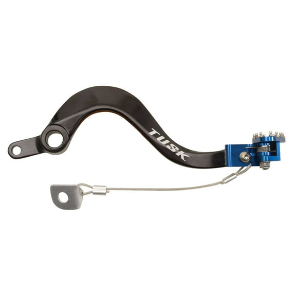 Tusk Aluminum Brake Pedal Blue Tip for Yamaha YZ85LW 2022-2024