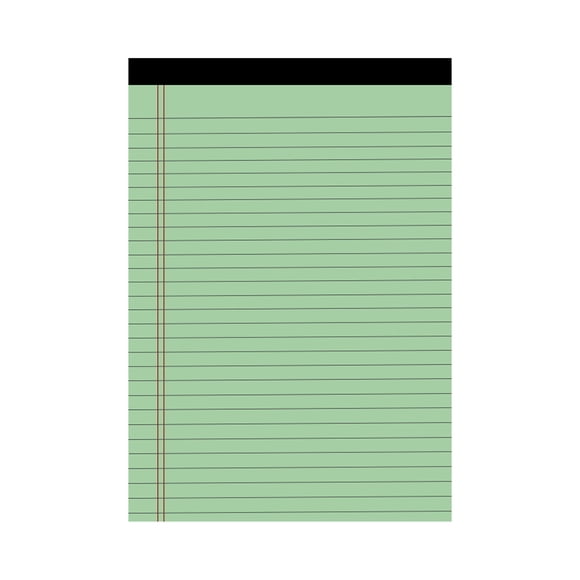 Q-576 B A4 Bloc-Notes Détachable avec Lignes Horizontales 50 Pages Mémo Planificateur Carnet Portable Comprend 1 Bloc-Notes Design Simple pour Bureau École Usage à la Maison 275 g