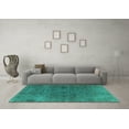 thumbnail image 3 of Ahgly Company Indoor Rectangle Oriental Turquoise Blue Industrial Area Rugs, 7' x 9', 3 of 4
