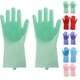 thumbnail image 3 of Guantes para lavar platos, Guantes de silicona para limpieza, manoplas, fregadora, cocina, baño 1 par Advancent JJ19845-01, 3 of 7