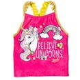 thumbnail image 4 of JoJo Siwa Little Girls Racerback Tankini Top and Bikini Bottom Pink 5-6, 4 of 6