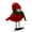 C, variant on SUSHANG Flocked Red Bird Christmas Ornaments Collection | Elegant Decor with Scarves and Hats for Tree & Indoor Displays | Colorful Bird Designs for Holiday Decorating Themes