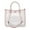 Pink, variant on MKF Collection Diva Clear PVC Tote Women's Bag with Tweed Bucket Bag and Small Pouch Stylish Shoulder Bag Set Purse, Fashionable and Functional by Mia K - Taupe