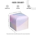 thumbnail image 3 of Uemuo Rainbow Tissue Box Cover Holder, Square with Bottom Belt - PVC Leather Decorative Organizer for Tabletop, Bathroom, Car, Office, 3 of 8