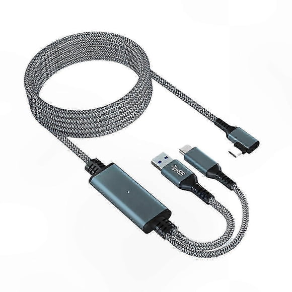 5M VR Link Cable with 2A Fast Charging and 5Gbps Data Transfer for Oculus Quest 3-Compatible Devices