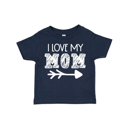 

Inktastic I Love My Mom with Arrow Gift Toddler Boy or Toddler Girl T-Shirt