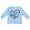 AE-Light Blue, variant on I Love My Aunt and Uncle in Black Chalk Heart Boys or Girls Long Sleeve Toddler T-Shirt