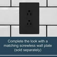 thumbnail image 3 of Pass & Seymour 885TRBKCC8 15A 2 Pole 3 Wire Decorator Child Safety Outlet, Black, 3 of 3