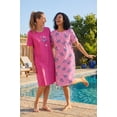 thumbnail image 6 of Dreams & Co. Plus Size 2-Pack Short-Sleeve Sleepshirt, 6 of 6