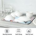 thumbnail image 7 of Yayeee Dish Drying Mat for Kitchen Counter 18"x24" Microfiber Absorbent Pad, Blue Shimmering Pattern, 7 of 7