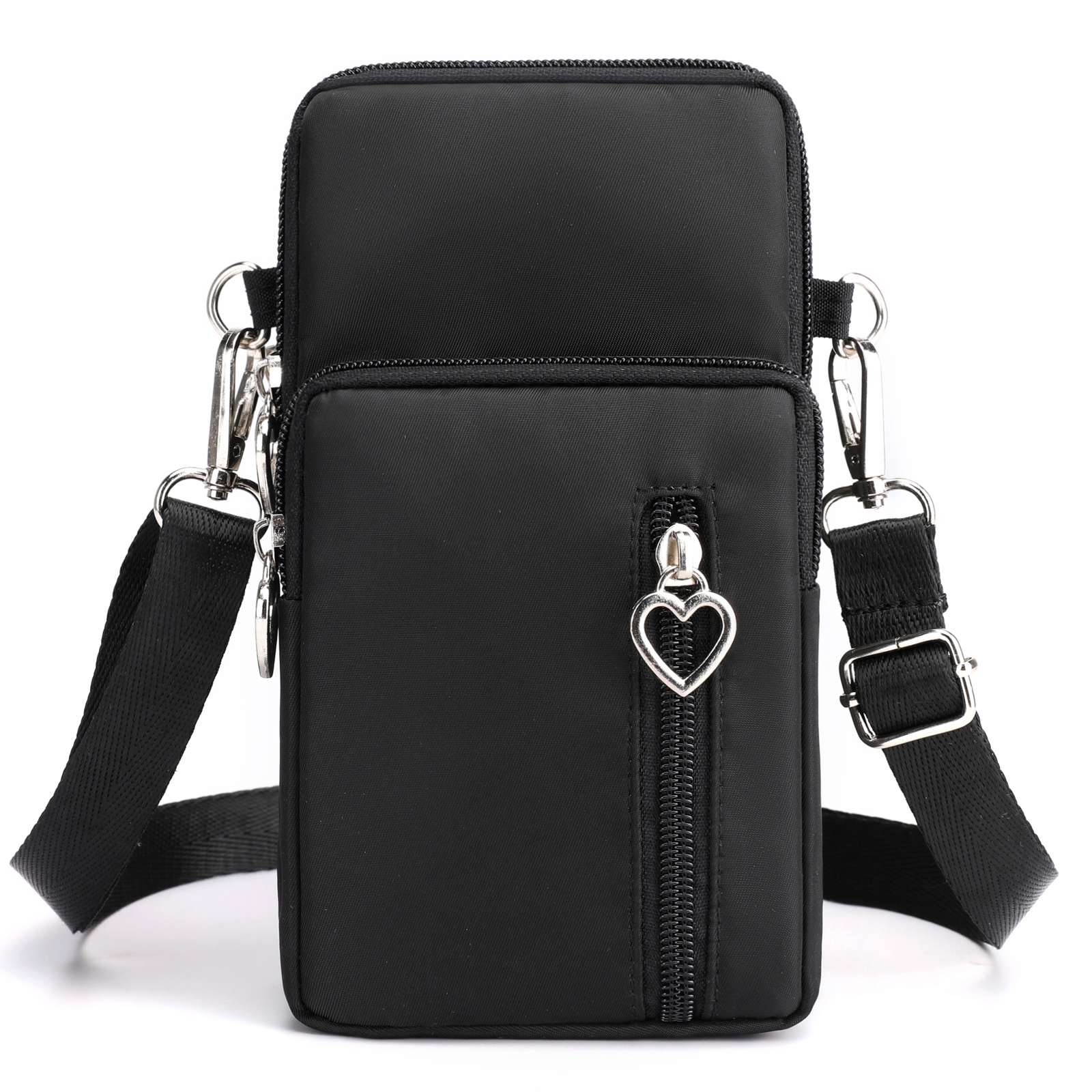 JANKS Women Small Crossbody Bags Nylon Over Shoulder Purses Zipper Closure Travel Purse Roomy Design for Phone and Essentials with Adjustable Strap