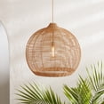 thumbnail image 2 of Better Homes & Gardens Natural Woven Battery-Operated Large Pendant Light by Dave & Jenny Marrs, 2 of 8