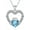 December(Blue Topaz), variant on SISGEM Irish Claddagh Necklace Sterling Silver Claddagh Heart Necklace with Synthetic Birthstone Gift for Women