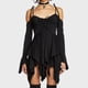 thumbnail image 1 of Vestido Cami Mini Vestido Mujer Hotsweet Una Línea Halter Vestido Fiesta Clubwear Ygjytge Negro T M para Mujer, 1 of 5