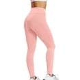 thumbnail image 2 of Gibobby Leggings Translúcido Mujer Pantalones Mujer Estampado Hip High Tight Fitting Sports Hip Fitness Peach Pantalones Cintura Yoga Yoga Pantalones（Rosa， XL), 2 of 4