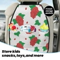 thumbnail image 4 of Cute Red Grape Mats Back Seat Protectors, Car Seat Protector Vehicle Organizers Waterproof Cover Back Seat Cover for Kids with 3 Storage Pockets 2 Pack, 4 of 5