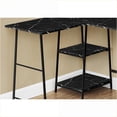 thumbnail image 5 of Desks, Modern 40” Computer Desk with Storage Cubbies, Left/Right Set-up, Black Laminate | Black | Particle Board, 5 of 5