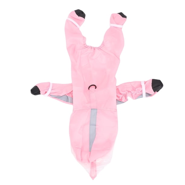 Impermeable Perro Impermeable Chaqueta Capucha Impermeable Botas Correa Agujero 4