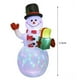 thumbnail image 5 of leyfeng Modelo de aire inflable de Navidad, muñeco de nieve de Navidad inflable, lámpara giratoria colorida, decoración de patio de Navidad, 5 of 6