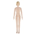 thumbnail image 1 of Cuerpo modificado para requisitos del vinilo de muñeca con los ojos 3D de peluca que hacen piel bnca accesoria dorado Baoblaze Cuerpo de muñeca BJD, 1 of 8