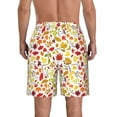 thumbnail image 3 of Naloa Colorful Leaves Men's Beach Shorts, Surfing shorts, Swim trunks, Quick Dry Swim Trunks for Surfing Beach Fun - 3X-Large, 3 of 9