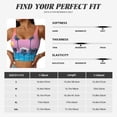 thumbnail image 7 of Fotbe Beach with Palm Trees Pattern Womens' Sports Bra Longline Wirefree Padded with Medium Support Sports Moisture-Wicking Workou Vest,Tank Top-XX-Large, 7 of 7
