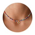 thumbnail image 1 of Yoosteel Colliers Initiaux pour Filles Femmes, Collier Boho Perlé Fait Main Collier Ras du Cou Initial pour Femmes Colliers Initiaux en Acier Inoxydable pour Femmes Filles Adolescentes Cadeaux, 1 of 5
