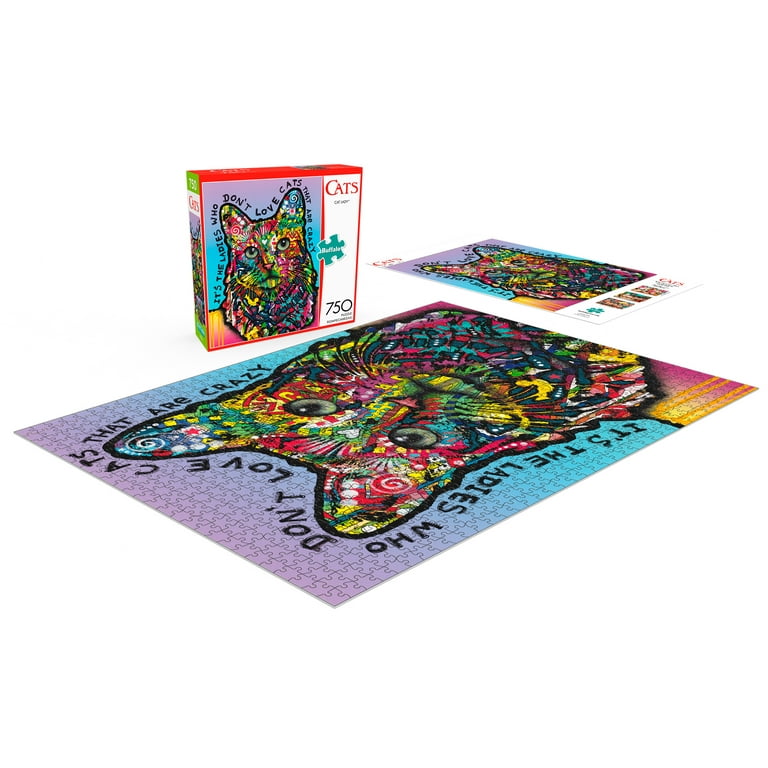 Buffalo Games Puzzle Cabinet Cats Di Steve Read - 750 Pezzi Per Adulti - 61x45,7 Cm