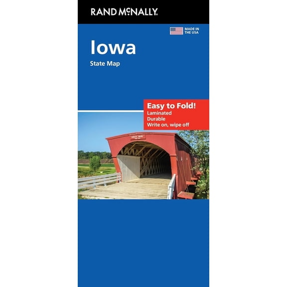 Rand McNally Easy to Fold: Iowa State Laminated Map, (Paperback)