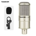 thumbnail image 1 of AMERTEER PC-K200 Cardioid-directional Condenser Recording Microphone Metal Structure Wide Frequency Response with Shock Mount for Network Karaoke Live Broadcast Recording Instrument Recor, 1 of 7