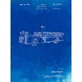 thumbnail image 2 of Borders, Cole 25x32 Gold Ornate Wood Framed with Double Matting Museum Art Print Titled - PP506-Faded Blueprint Firetruck 1940 Patent Poster, 2 of 4