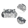 thumbnail image 2 of Unique Bargains 1 Pc Durable Cat Hair Comb Black White Acetate Sheet, 2 of 5