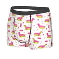 thumbnail image 2 of Wukai Dachshund Dog Puppy Print Men’s Underwear Breathable Boxer Briefs,&nbsp;Moisture Wicking & Breathable-Large, 2 of 7
