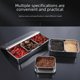 thumbnail image 4 of Caja de acero inoxidable 304 para condimentos, rectangular, comercial, con tapa, para muestras, para refrigerios y helados, 4 of 5