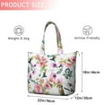 thumbnail image 4 of Pioneer Flower Floral Print Pattern Travel Tote Bags for Women Carry On,Large Weekender Bags for Women Travel,Multi Functional Duffle Bag for Work,Shopping,Sports, 4 of 5