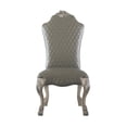 thumbnail image 2 of Benjara Leatherette Side Chair with High Back and Claw Legs, Set of 2,Antique White, 2 of 5