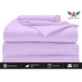 thumbnail image 3 of Split King Sheets Sets for Adjustable Bed - 1000-Thread-Count 100% Egyptian Cotton, Sateen Weave 20-Inch Extra Deep Pockets 1000-TC Bedsheet - Lilac, 3 of 8