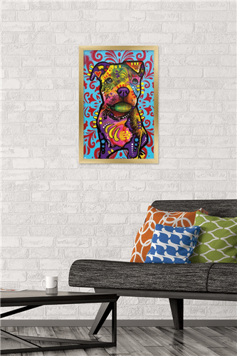 Dean Russo - Pittie Pup Wall Poster, 14.725" x 22.375" Framed