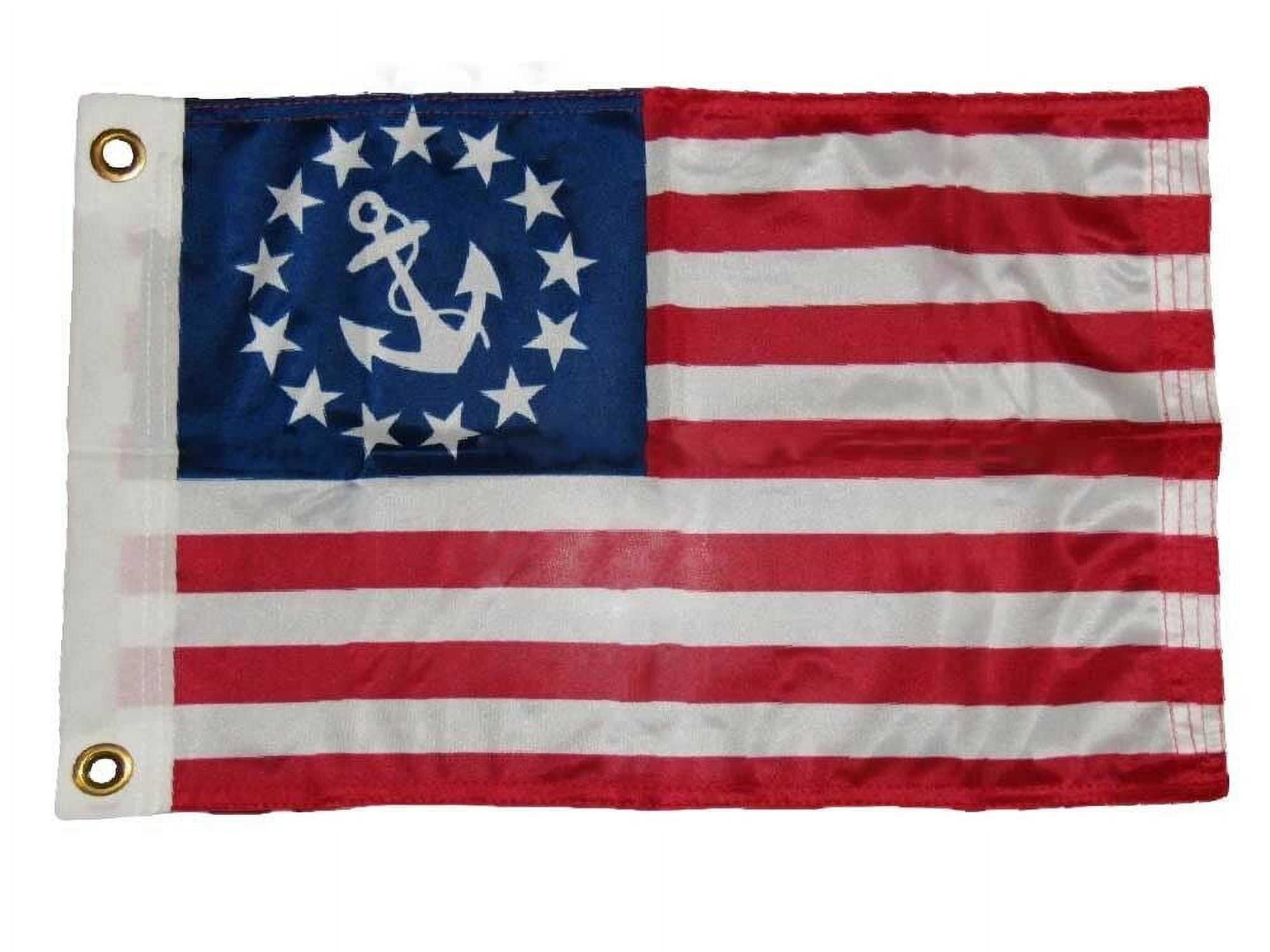 Bandiera Militare Striscione Di Servizio USA 2x3 Piedi - Stella Blu Ricamata In Nylon