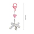 thumbnail image 5 of BQBQERT Lovely Bowknot Ornament Keychain Pendant Bowknot Keyrings Unique Holder Suitable for Fashionable Outfits, 5 of 7
