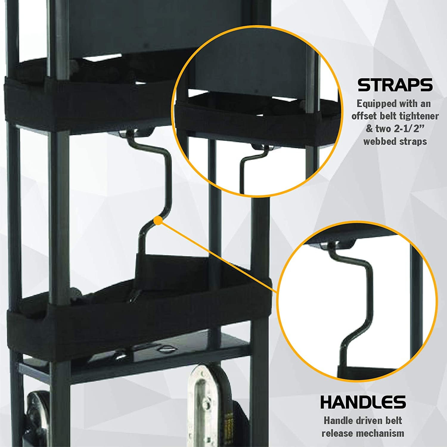 Olympia Tools 800 lb Hand Truck with Belt Tightener, 85-038