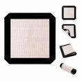 thumbnail image 4 of Silicone Fiberglass Baking Mat, Non Stick Heat Resistant Oven Liner 8.3x8.3 Inch (21x21cm) Black, Reusable Dishwasher Safe Baking Tray Liner for Oven Cooking, 4 of 6
