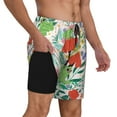 thumbnail image 3 of Balery Mushroom and Frogs Mens Swim Trunks Swim Shorts for Men Quick Dry Inseam Beach Shorts with Compression Liner Pocket-Medium, 3 of 9