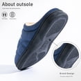 thumbnail image 5 of Pmoiste House Slipper for Men Comfort Memory Foam Non Slip Soft Suede Warm Winter Slip On Slipper, 5 of 7