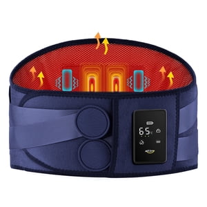 ALLJOY Cordless Lower Back Massager with Heat, Rechargeable