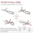 thumbnail image 6 of HOMCOM 6 Foot Artificial Snow Flocked Pencil Christmas Tree, 6 of 9