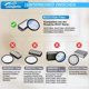 thumbnail image 4 of Kit de 2 filtros para aspiradora ciclónica Rowenta RO3731EA RO3753EA RO3786EA RO3718EA RO3724EA RO3798EA Moulinex Tefal Compact Power, alternativa a ZR005901 esquí esquí Gafas de esquí, 4 of 5